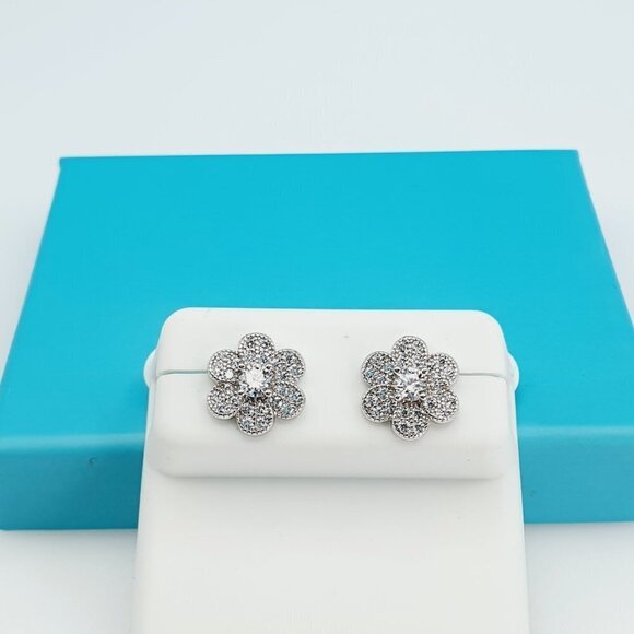 "925 Sterling Silver CZ Beautiful Earrings for Women, 1USPAR4245   eta - Picture 5 of 11